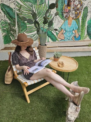 Kahve Puantiyeli Saten Elbise