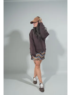 Kahve Şardonlu Sweat