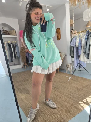 Y. Dışı Tasarım Yeşil Sweat