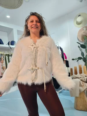 Beyaz Tasarım Yıldız Angora Kürk