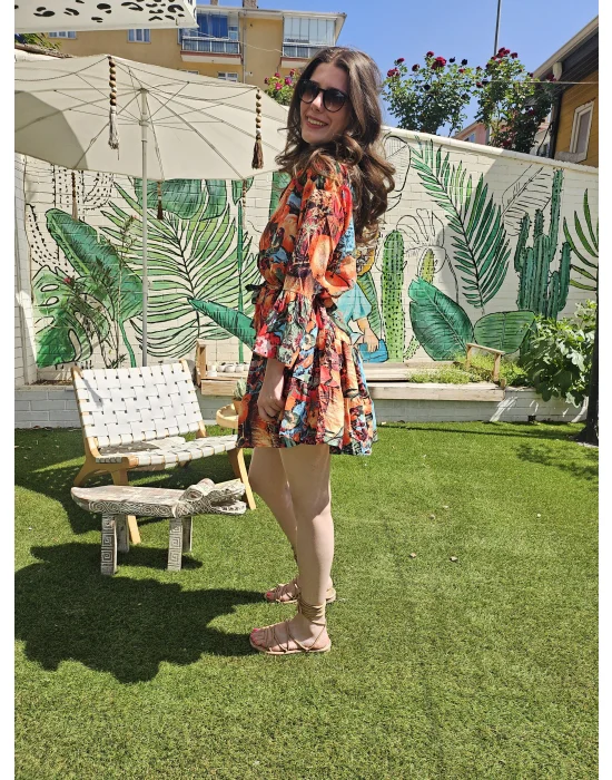 Defne Portakal Elbise