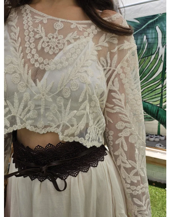 Tasarım Dantel Crop