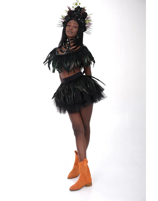 Tasarım Tüylü Abiye