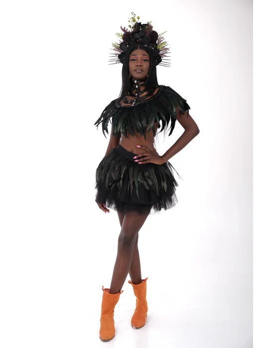 Tasarım Tüylü Abiye