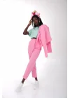Pembe Kumaş Pantolon