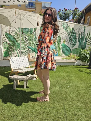 Defne Portakal Elbise