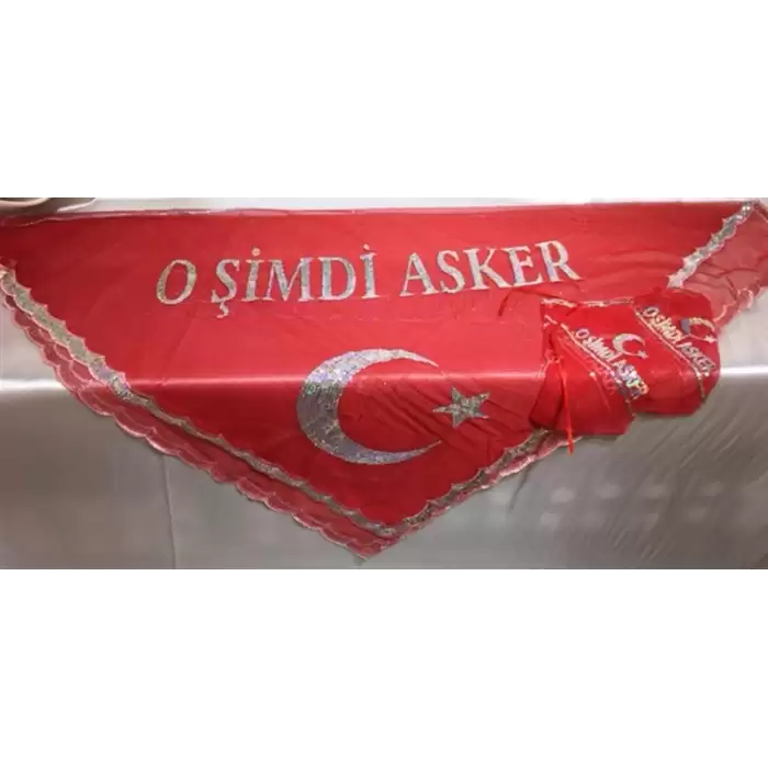 Asker Örtüsü 2 adet kına eldiveni ile