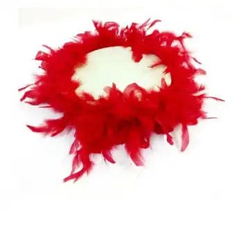 Kına Gecesi Kına Malzemesi Deri Tüylü gelin Tefi kırmızı