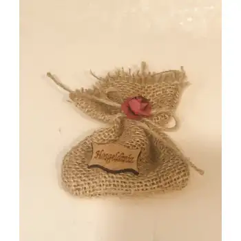 Kına Gecesi Kına Malzemeleri Hediyelik Hasır (naturel) kına kesesi 25 adet