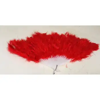 Kına Gecesi Kına Malzemeleri Gelin yelpazesi tüylü kırmızı