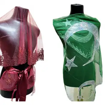 Gelin Duvak Seti El Gülü Damat Omuz Örtüsü Gelin Örtüsü Kına Gecesi Seti Bordo