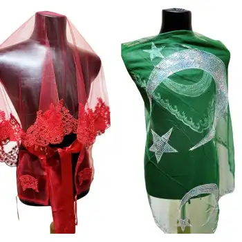 Gelin Duvak Seti El Gülü Damat Omuz Örtüsü Gelin Örtüsü Kına Örtüsü Gecesi Seti Kırmızı