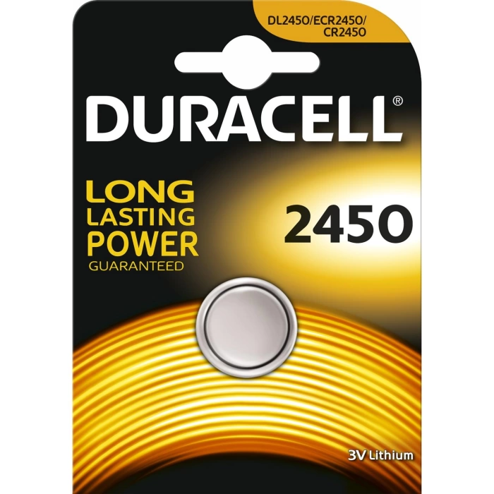 Duracell 2450 3V Lithium Pil  (CR2450/DL2450/ECR2450) 1 ADET