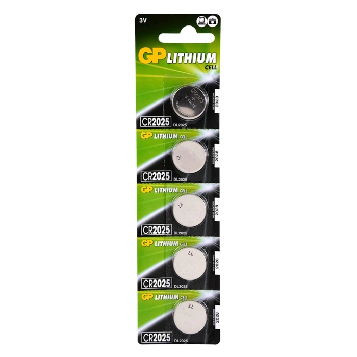 GP CR 2025 3v Lithium Pil Para Pil 5 ADET