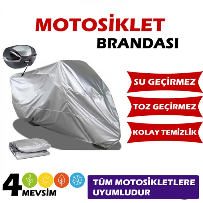 MOTOSİKLET BRANDASI YERLİ GRİ