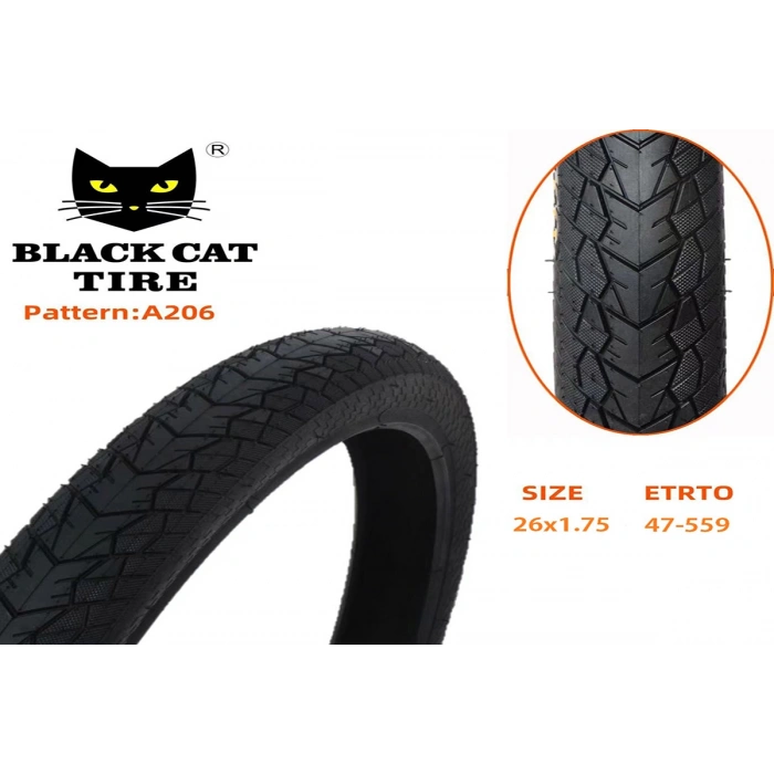 26X1.75 Dış Lastik 5mm Zırhlı BLACK