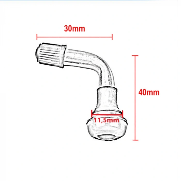 Tubeless Valf - E-Scooter, Eğik (90drc)