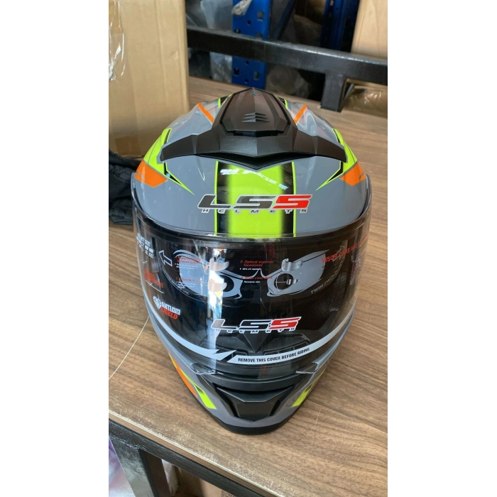 Çene Açılır Kask LS5 Nardo-Turuncu-Sarı