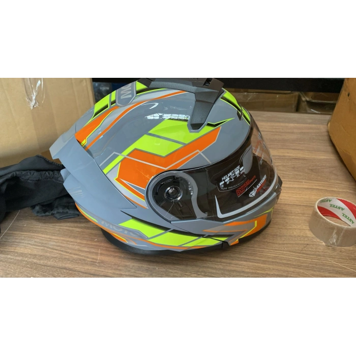 Çene Açılır Kask LS5 Nardo-Turuncu-Sarı