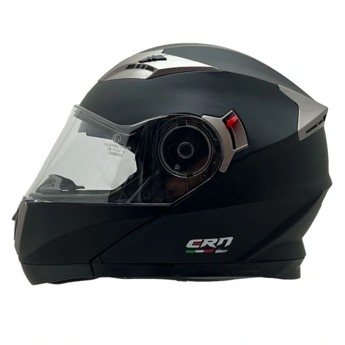 Çene Açılır Kask Mat Siyah