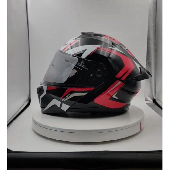 Çene Açılır Kask Pro You Kırmızı-Siyah