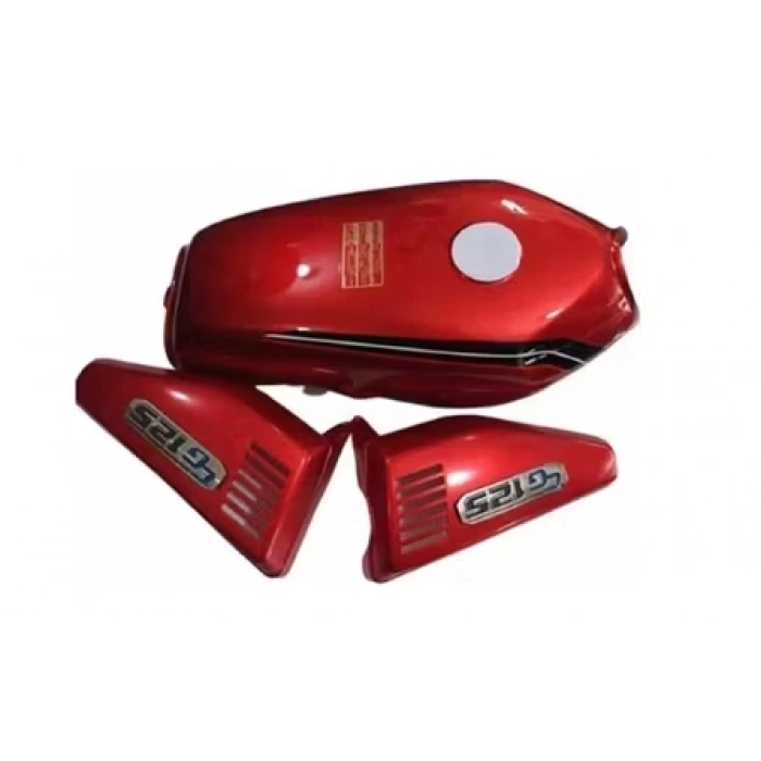 Cg125 Benzin Depo Yan Kapak Set Kırmızı