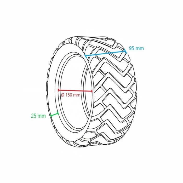 Dış Lastik - E-Scooter, 80/60-6, Tubeless, TD-8017