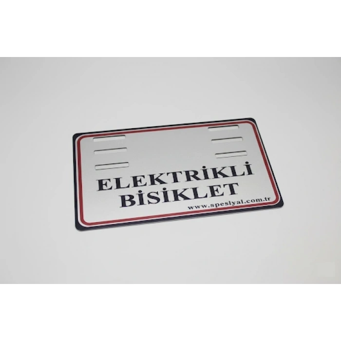 E-bike Plakalık Yazılı