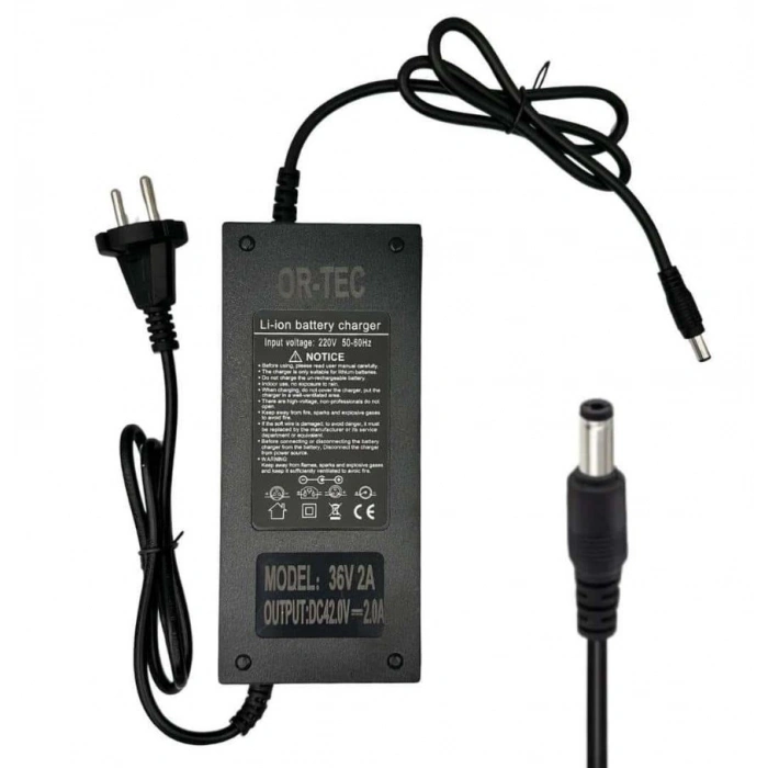 E-Bike Sarj Aleti - 36V, 2A,Fanlı,OR-TEC