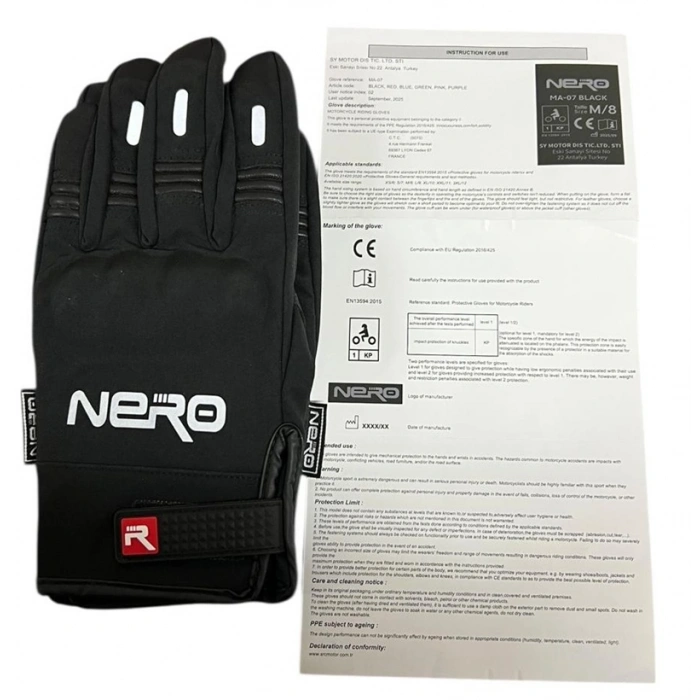 Korumalı Eldiven Nero (XL) EN13594