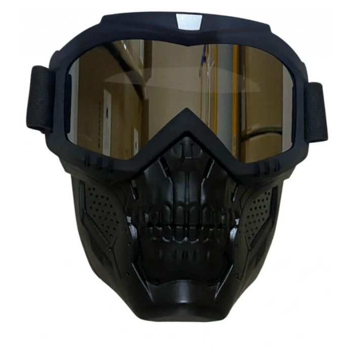 Maske + Gözlük Aynalı KuruKafa