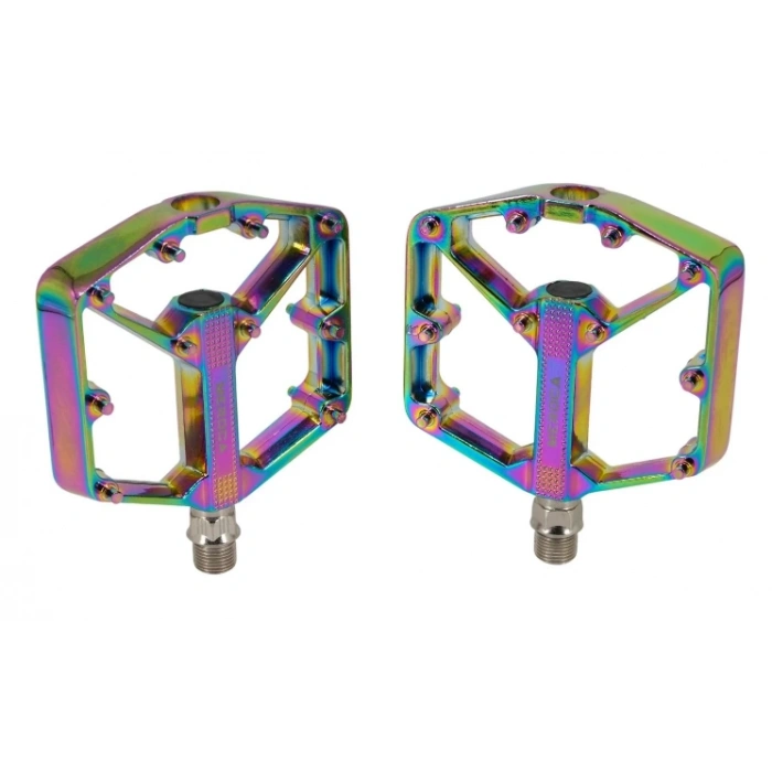 Meroca B632 Alüminyum Rulmanlı Platform Bisiklet Pedalı Rainbow