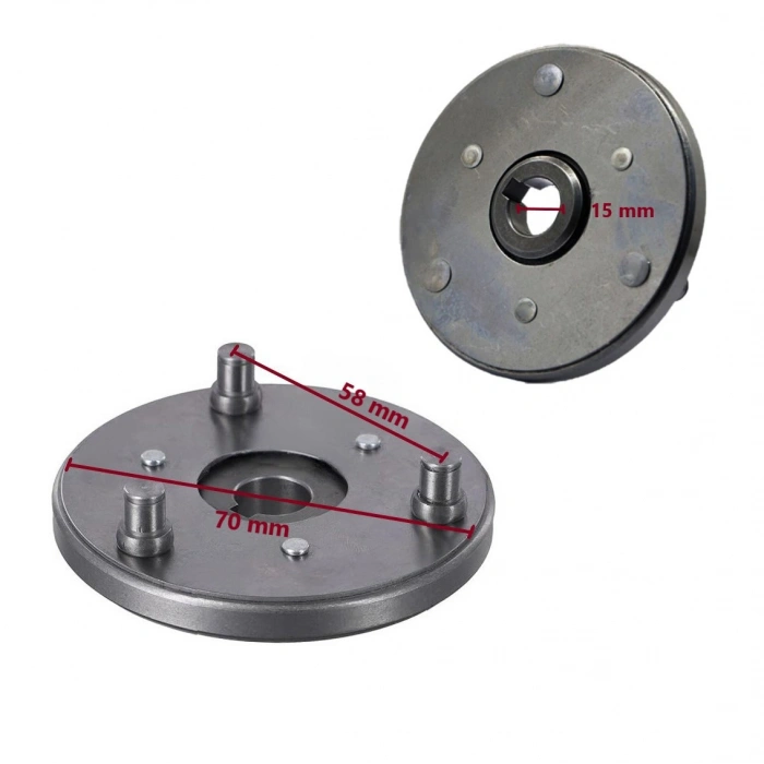 Motor Kavrama - Dış Çap 70mm, İç Çap 15mm, Saat Yönü Kavrama
