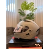 RS2 JK-902-1 ÇENE AÇILIR+GÖZLÜKLÜ KASK MAT GRİ
