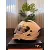 RS2 JK-902-1 ÇENE AÇILIR+GÖZLÜKLÜ KASK BEYAZ