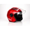 ÇENESİZ GÜNEŞ VİZÖRLÜ KASK NXO KIRMIZI