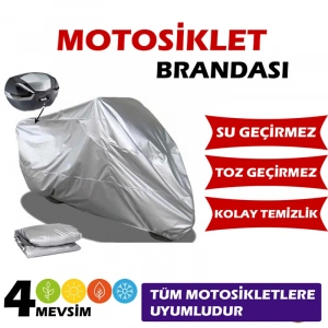 MOTOSİKLET BRANDASI YERLİ GRİ