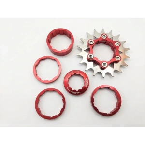 TEKLİ ARKA DİŞLİ SİNGLE SPEED KIRMIZI TANKE