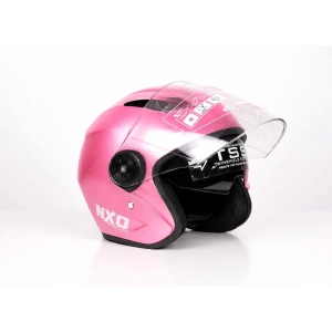 ÇENESİZ GÜNEŞ VİZÖRLÜ KASK NXO PEMBE