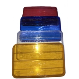 Cg125 Kare Ön Far Camı Renkli