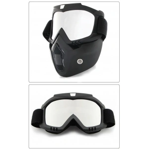 Maske + Gözlük Aynalı Tüm Yüz Maskesi