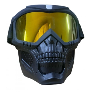 Maske + Gözlük Sarı KuruKafa