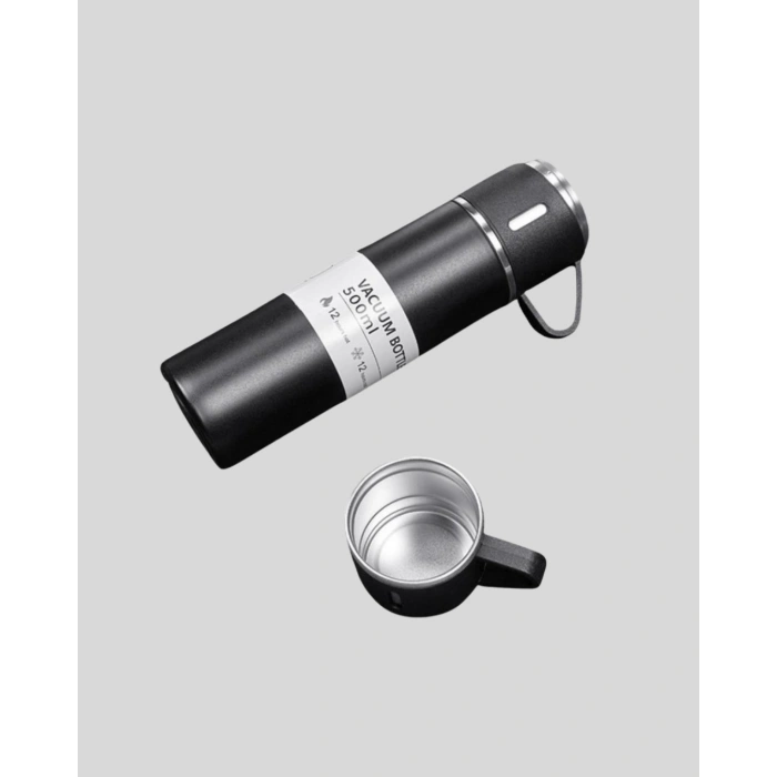 500 ml Vakumlu Termos – Çift Kat Paslanmaz Çelik, Sızdırmaz Kapağıyla Sıcak ve Soğuk İçeceklere Özel