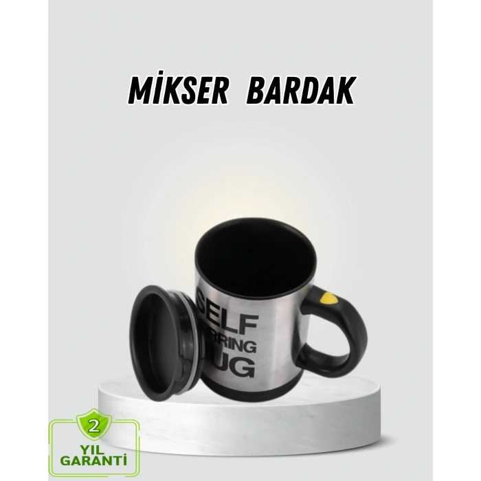 Akıllı Kendi Kendini Karıştıran Termal Kupa – Paslanmaz Çelik