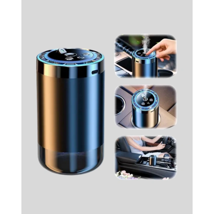 Aromaterapili Araç İçi Difüzör USB Bağlantılı ve Yıldız Işıklı