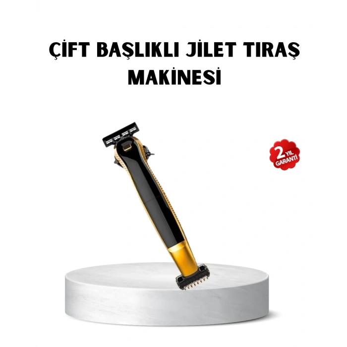 Çift Bıçaklı Tıraş Makinesi – Sinek Kaydı Sonuç, Yıkanabilir Başlık, Kompakt Seyahat Modeli