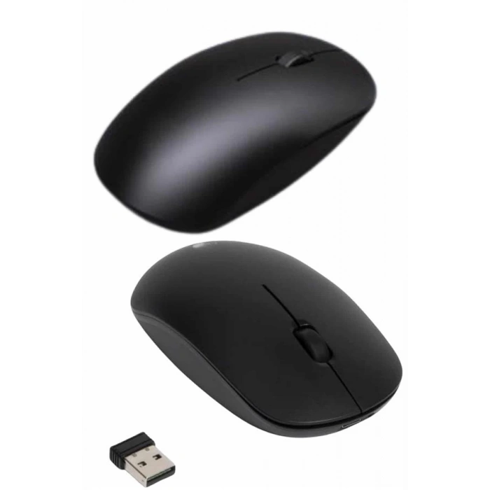 Kablosuz Bağlantı Yüksek Hassasiyetli Kablosuz Wireless Siyah Mouse