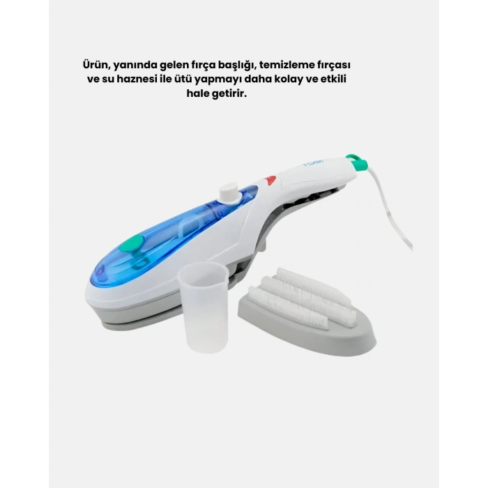 Mini Buharlı Seyahat Ütüsü – Hızlı Isınan, Koku Giderici, Her Kumaşa Uygun Taşınabilir Ütü