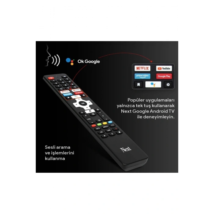 Next YE-43020GG4 Full HD 43 109 Ekran Uydu Alıcılı Google Smart LED TV