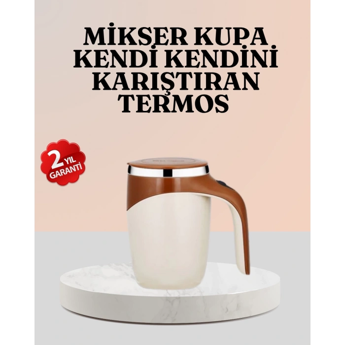Paslanmaz Çelik Şarjlı Karıştırma Kupa – Otomatik Manyetik Blender Fincan